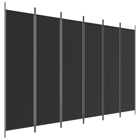 vidaXL 3枚パネル 間仕切り アントラシート 150x200cm ファブリック家具 間仕切り 代引不可