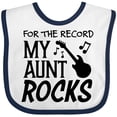 thumbnail image 3 of Inktastic For the Record, My Aunt Rocks Boys or Girls Baby Bib, 3 of 4