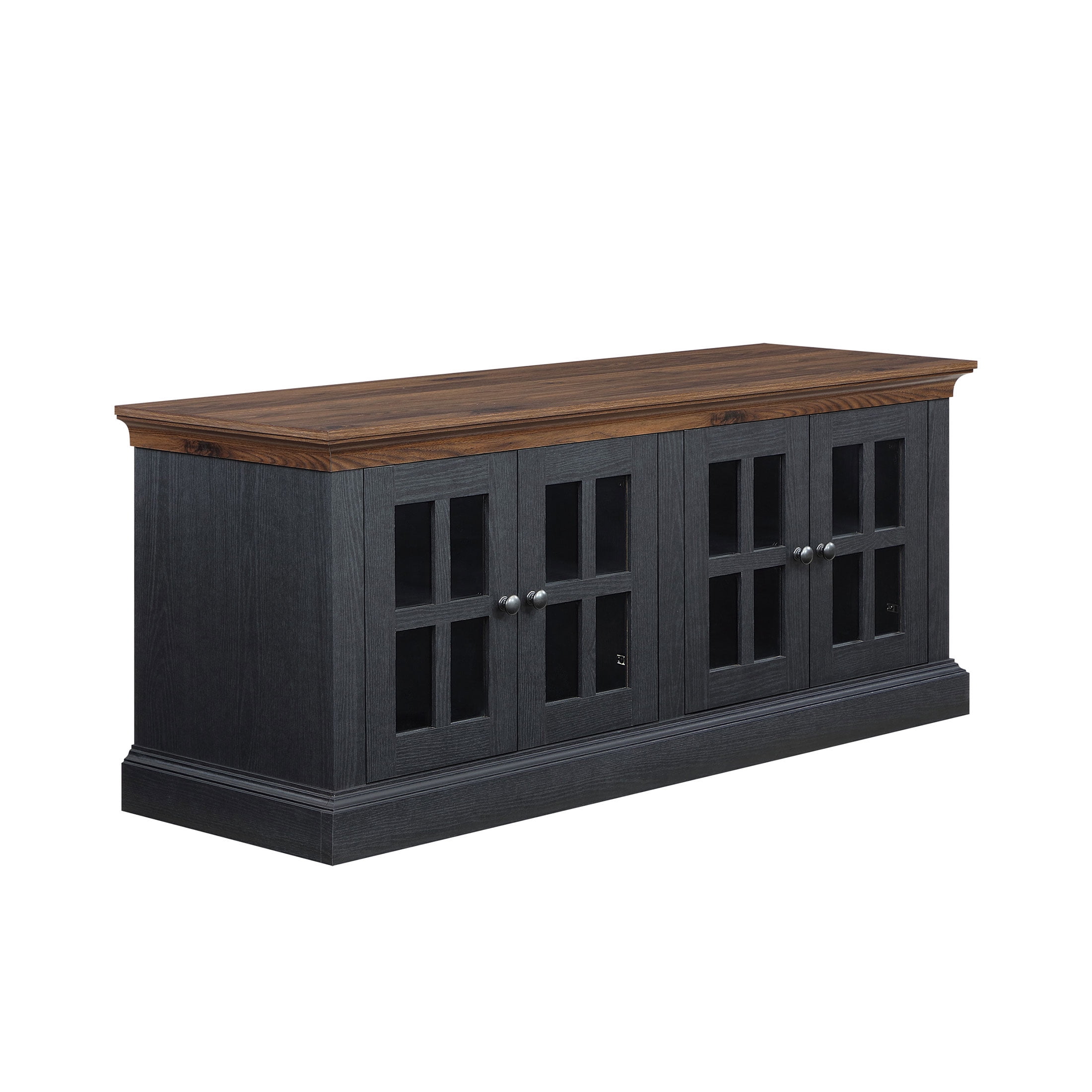 Better Homes & Gardens Canton 4- door TV Stand for TV’s up to 70”, Black/Light Honey Finish Better Homes & Gardens Canton 4- door TV Stand for TV’s up to 70”, Black/Light Honey Finish