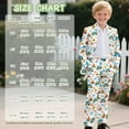 thumbnail image 7 of Xoenoiee Camping RVs Campfire Compass Tree Floral Leaves Print Boys Suits Slim Fit Tuxedo 2 Piece Kids Blazer Jacket Pants Formal Fashion Ring Bearer Outfit for Wedding, 11-12 Years, 7 of 7