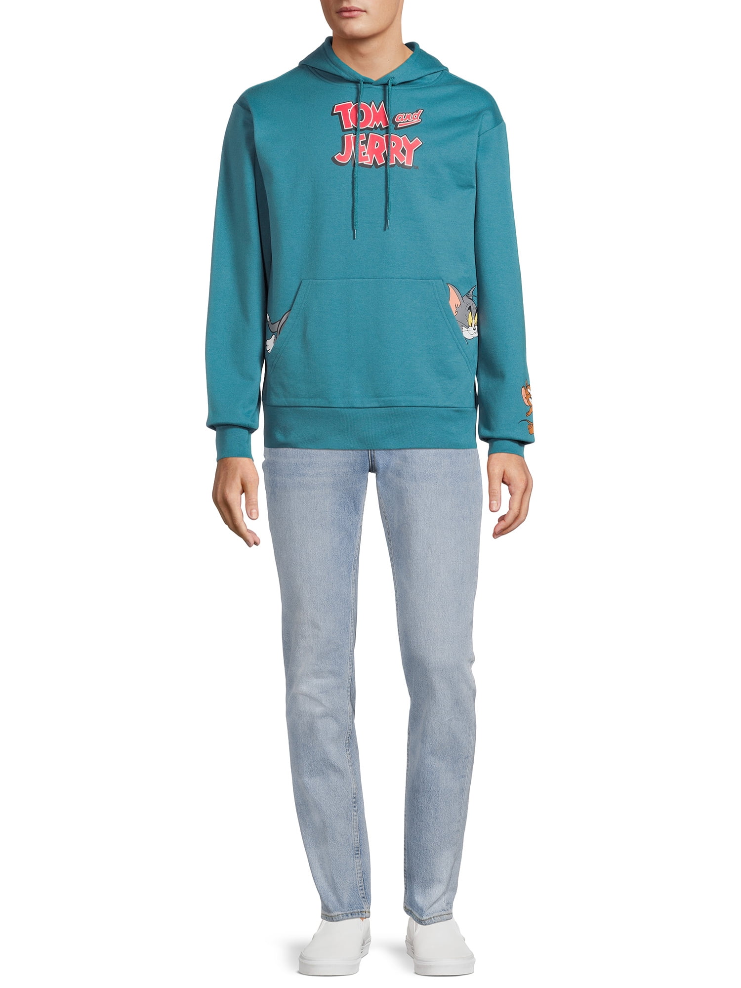 Tom and Jerry Men's & Big Men's Graphic Hoodie - Walmart.com