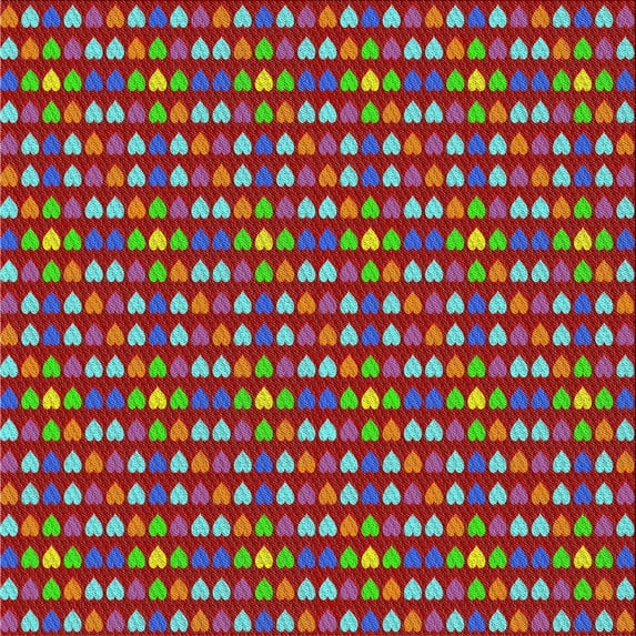 Ahgly Company Indoor Square Patterned Red Novelty Area Rugs, 3' Square