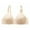 Beige, variante sur Soutien-gorge Confortable Sans Armatures pour Femme, Couleur Unie, Ajouré