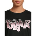 thumbnail image 4 of Bratz Juniors' Foil Logo Graphic Tee with Short Sleeves, Sizes XS-XXXL, 4 of 5