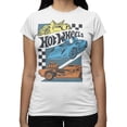 thumbnail image 2 of Hot Wheels Color Car Graphic Short Sleeve T-Shirt for Women (White, S-XXL), 2 of 4