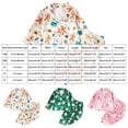 thumbnail image 5 of Enyan Toddler Girl Christmas Clothes Cute Cartoon Print Button Up Shirt Top Pants Set for Loungewear Casualwear, 5 of 5