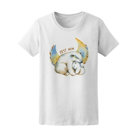 Best Mom Polar Bear  Tee Women's -Image by (Best Blouse Design Images)
