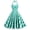 Green, variant on Staron Summer Dresses for Women Vintage Halter Neck Sleeveless Printed Cocktail Party Dress Cold Shoulder Stretchy A-Line Sundress, Dark Blue XXL