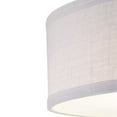 thumbnail image 3 of Progress Lighting Inspire Collection 2-Light Semi-Flush Fixture, Graphite Finish, Summer Linen Shade, 3 of 9