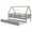 Gray, variant on Demi Bonn Twin House Bed Frames with Trundle and Fence Rail, Modern Platform Bed Frames for Teens, White