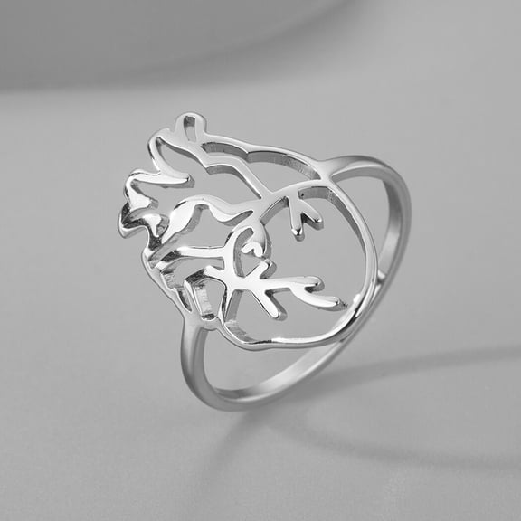 Heart Ring Anatomy Stainless Steel Jewelry Medical Ring
