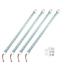 12V Interior LED Light Bar 48  Strip Lights with Switch and Magnets 6500K White Light for Car Van RV with US Plug