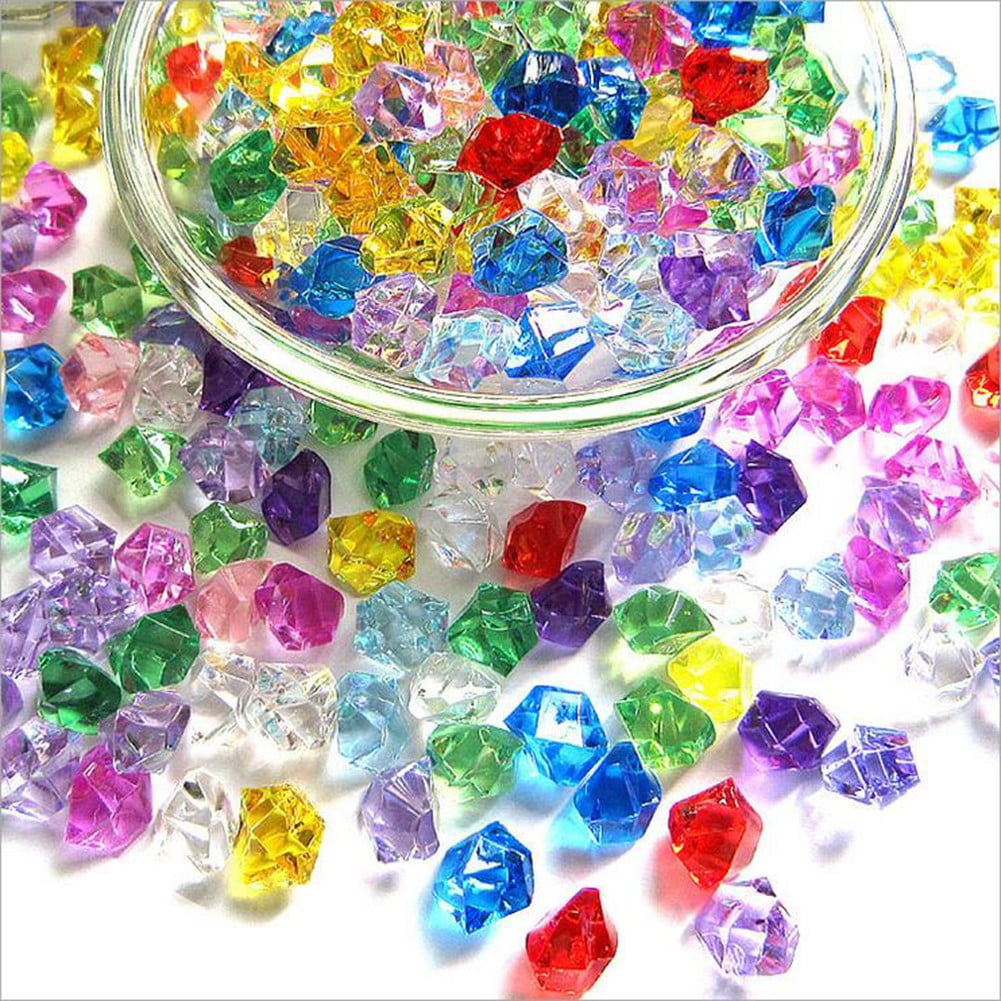 50 Acryl-Eisbrocken In Türkis – Tischdeko Für Hochzeit, Partys & Vasenfüllung