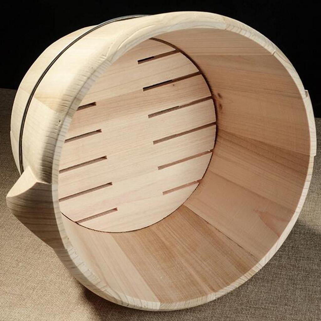 Axioma Wooden Rice Tub Rice Cooker Rice Barrel Wooden Steaming Restaurant - as 21cm