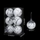 thumbnail image 3 of Juego de 6/12 bolas de plástico transparente para decoración navideña, bolas de nieve blancas para pintar, decoración colgante para árbol de Navidad, suministros para fiestas de Año Nuevo, 3 of 4