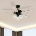 thumbnail image 2 of Dextrus 52 Inch 5 Blades Farmhouse Ceiling Fan with Light and Remote for Outdoor Indoor, 2 of 9