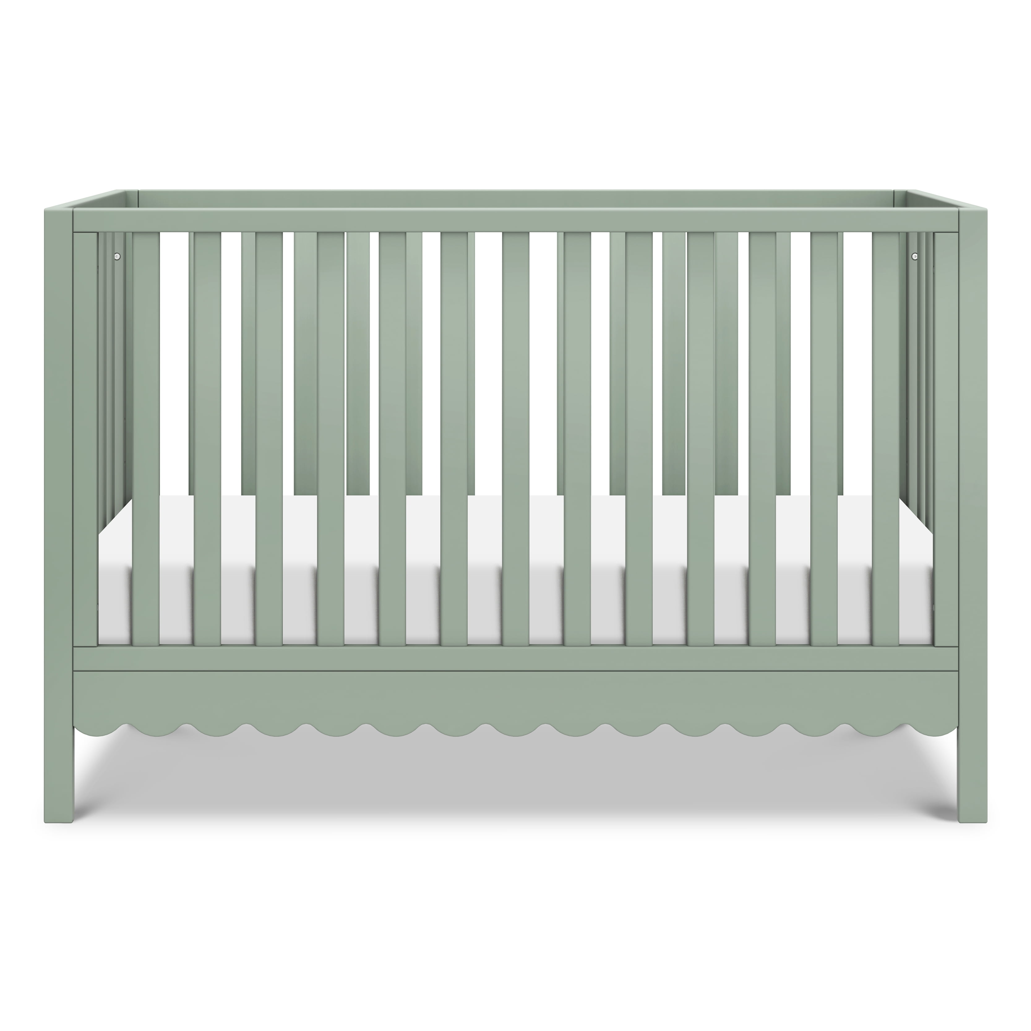 daVinci Sammy Scallop 4 in 1 Convertible Crib, Light Sage