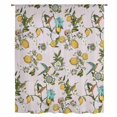 thumbnail image 2 of Pink Botanical Sheer Curtains 54 Inches Long, Spring Floral Summer Lemon Birds Light Filering Curtains, Breathable Simi Curtain Privacy Drapes for Kitchen Bathroom Lightweight Small Window Treatment, 2 of 9