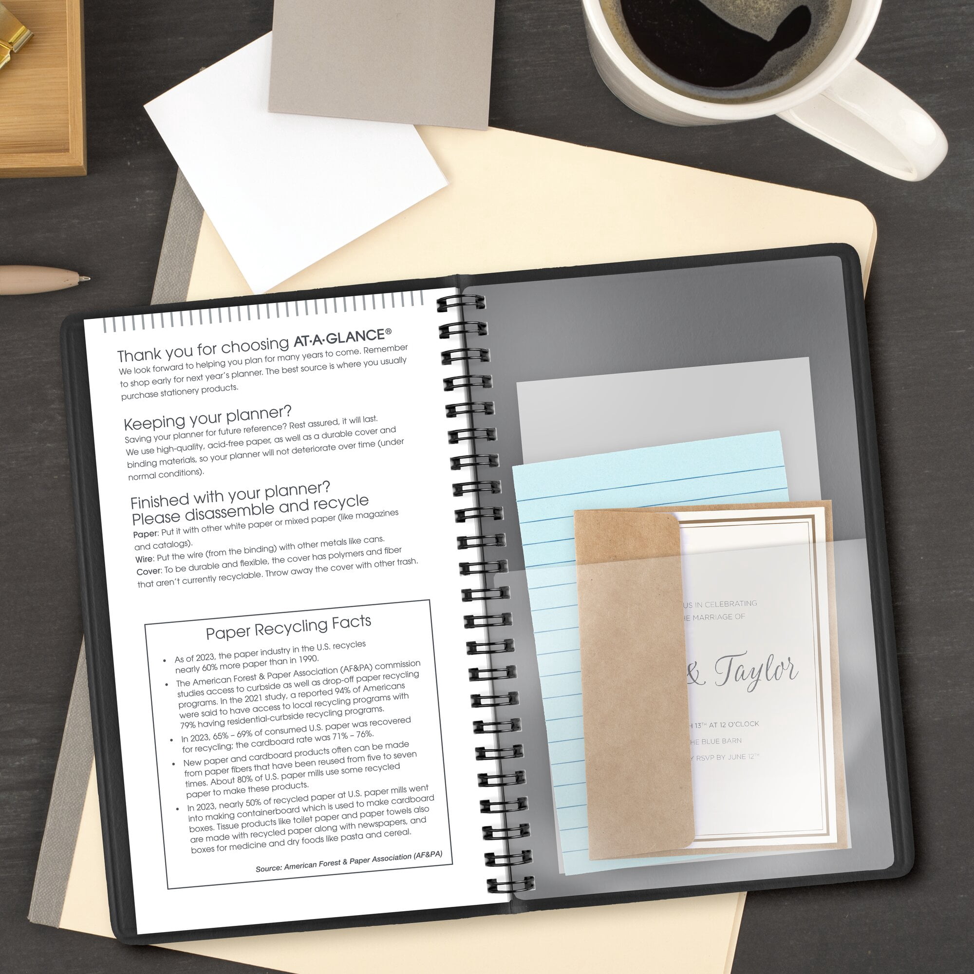 AT-A-GLANCE 2027 Weekly Appointment Book Planner Black Small 5 x 8 - Weekly