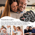 thumbnail image 5 of VEEDOFA Men's Triple Braided Leather Bracelet, Engraved "Love My Daddy", Father's Day Gift for Dad, 5 of 6