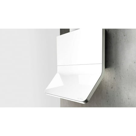 Zephyr 36W in. Horizon Wall Mounted Range Hood with White Glass