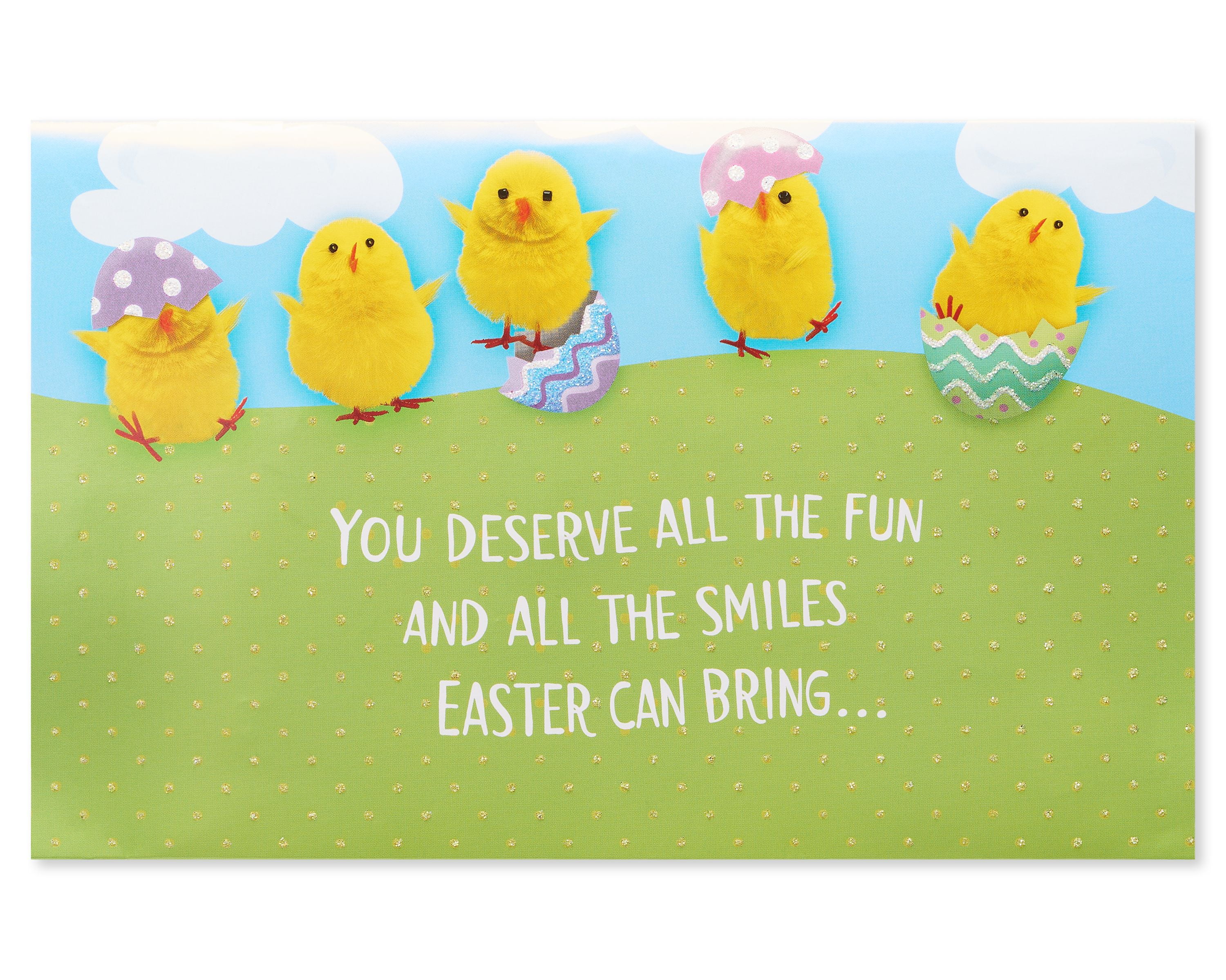 American Greetings Easter Fun and Smiles Music and Popup Card with