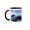 Black/White, variant on 3drose, New Zealand, South Island, Otago, Moeraki, Moeraki Boulders on Beach, 11oz Mug