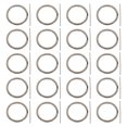 thumbnail image 1 of Shisuyan 20pcs Keyrings Making Rings Alloy Key Chain Key Holder Pendants DIY Circle Rings, 1 of 9