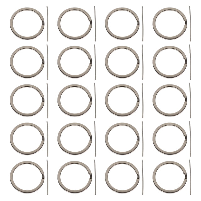 Shisuyan 20pcs Keyrings Making Rings Alloy Key Chain Key Holder Pendants DIY Circle Rings