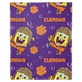 thumbnail image 2 of The Northwest Group Clemson Tigers Spongebob Squarepants Hugger Blanket, 2 of 7