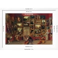 thumbnail image 5 of Art.com Gallery of the Louvre Art Print by Samuel F. B. Morse, White Frame Wall Art, 44" x 32", 5 of 5