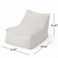 thumbnail image 7 of Bean Bag Lounger, Khaki - Bean Bag Chair for Kids and Adults with Waterproof Fabric, Lounge Seat with High-Density Foam, Ideal for Reading Activities, Patio, Outdoor and Poolside Relaxation, 7 of 7