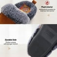 thumbnail image 6 of CHICVOMEY Unisex Fuzzy Memory Foam Slippers Moccasin Style Women Slip-On Winter House Shoes Indoor & Outdoor Comfy Slippers, 6 of 8
