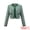 Green, variant on DARING DIVA Women's Houndstooth Collarless Plaid Cropped Tweed Jacket S Black White