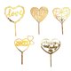 thumbnail image 4 of Billuyoard Colección de corazones de acrílico dorado, decoración para tartas, postres, magdalenas para fiesta de cumpleaños Kits de decoración para fiestas No.02, 4 of 6