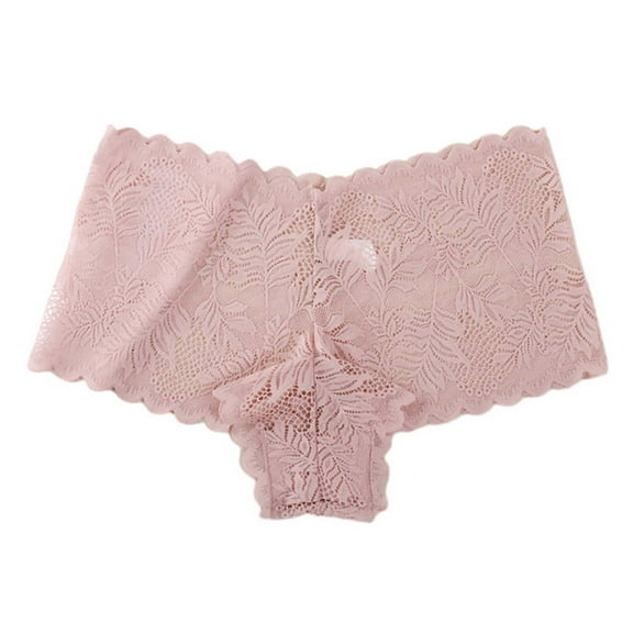 Ashirexll Plus Size Underwear for Women, Womens Cotton Underwear, Floral Lace Mid Waist Tummy Control Hip Lifting Breathable Panties