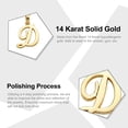 thumbnail image 2 of Charm America - Gold Initial Letter "D" Charm - 14 Karat Solid Gold, 2 of 4