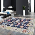 thumbnail image 6 of Pasargad Home Oushak Collection Hand-Knotted Wool Navy Area Rug- 9'11" X 14' 0", 6 of 6