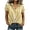 Yellow, variant on hoksml Women's Striped Blouse, Collared V Neck Short Sleeve Shirt, Twist Front Casual Daily Office Wear Top