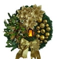 thumbnail image 2 of Suncoda Christmas Wreath, Christmas Decorations Scene Layout Props Christmas Wreath Door Hanging, Christmas Ornament, 2 of 6