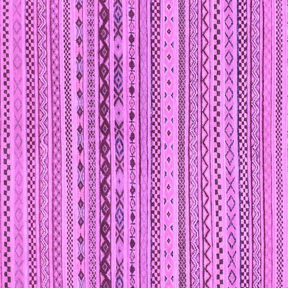 Ahgly Company Indoor Square Solid Purple Modern Area Rugs, 7' Square