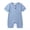 Blue, variant on XBASW Baby Newborn Cotton Romper Infant Unisex Jumpsuit Summer Solid Color Bodysuit Onesies Outfits for Boys Girls 0-24 Months