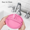 thumbnail image 5 of ATENOW Silicone Suction Plates for Babies, 3 Pack Portable Divided Plates for Kids, Dishwasher, Microwave and Oven Safe, 100% BPA-Free, 5 of 7