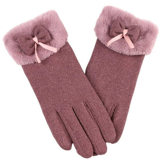 Hellosay Gloves for Women Cold Weather Thermal Warm Fleece Christmas Gifts Pink