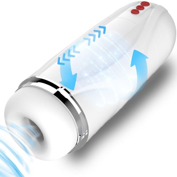 Electric Male Masturbator Cup with 10 Vibrating & 5 Sucking Modes 3D Textured Automatic Masturbating Pocket Adult Sex Toy for Men Penis Stimulation