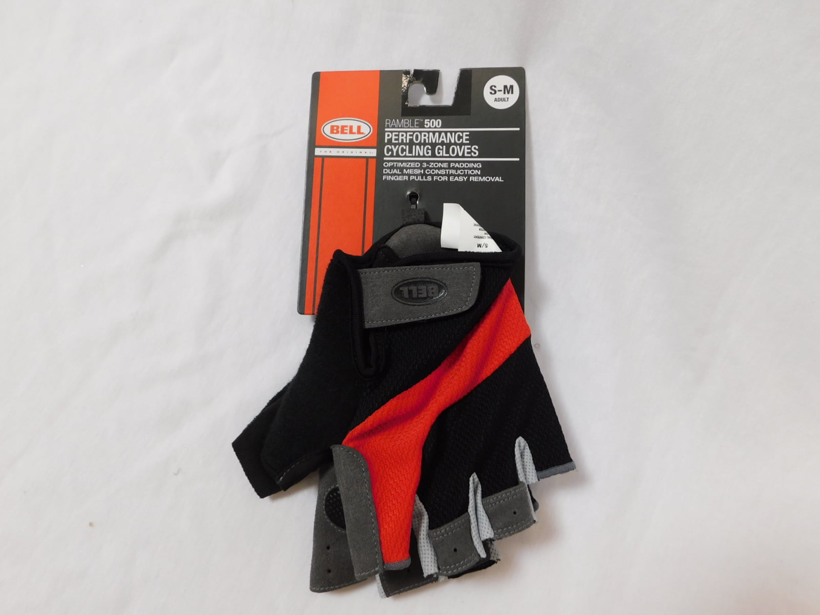 " NWT " Bell Ramble 500 Size S-M Warm Weather Riding Performance Cycling Gloves 