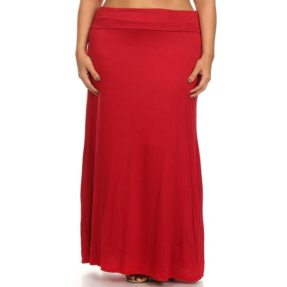 Womens Plus Skirts | Red