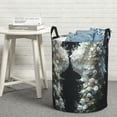 thumbnail image 6 of Goofa Floral Angelic White Wings Printed Circular Hamper,Laundry Basket with Handles,Storage Baskets Foldable,Large Capacity Laundry Hamper-Small, 6 of 6