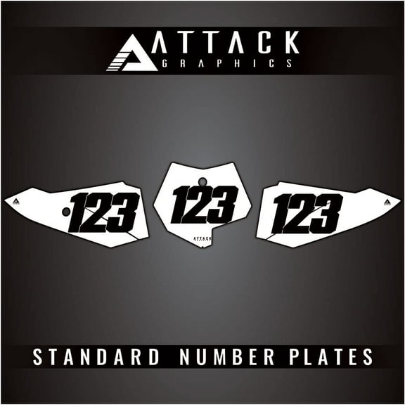 Attack Graphics Number Plate Backgrounds for KTM 50 SX Mini 2015