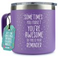 thumbnail image 1 of Taza de café KLUBI para regalo de cumpleaños para mujer, 400 ml, color morado, 1 of 9